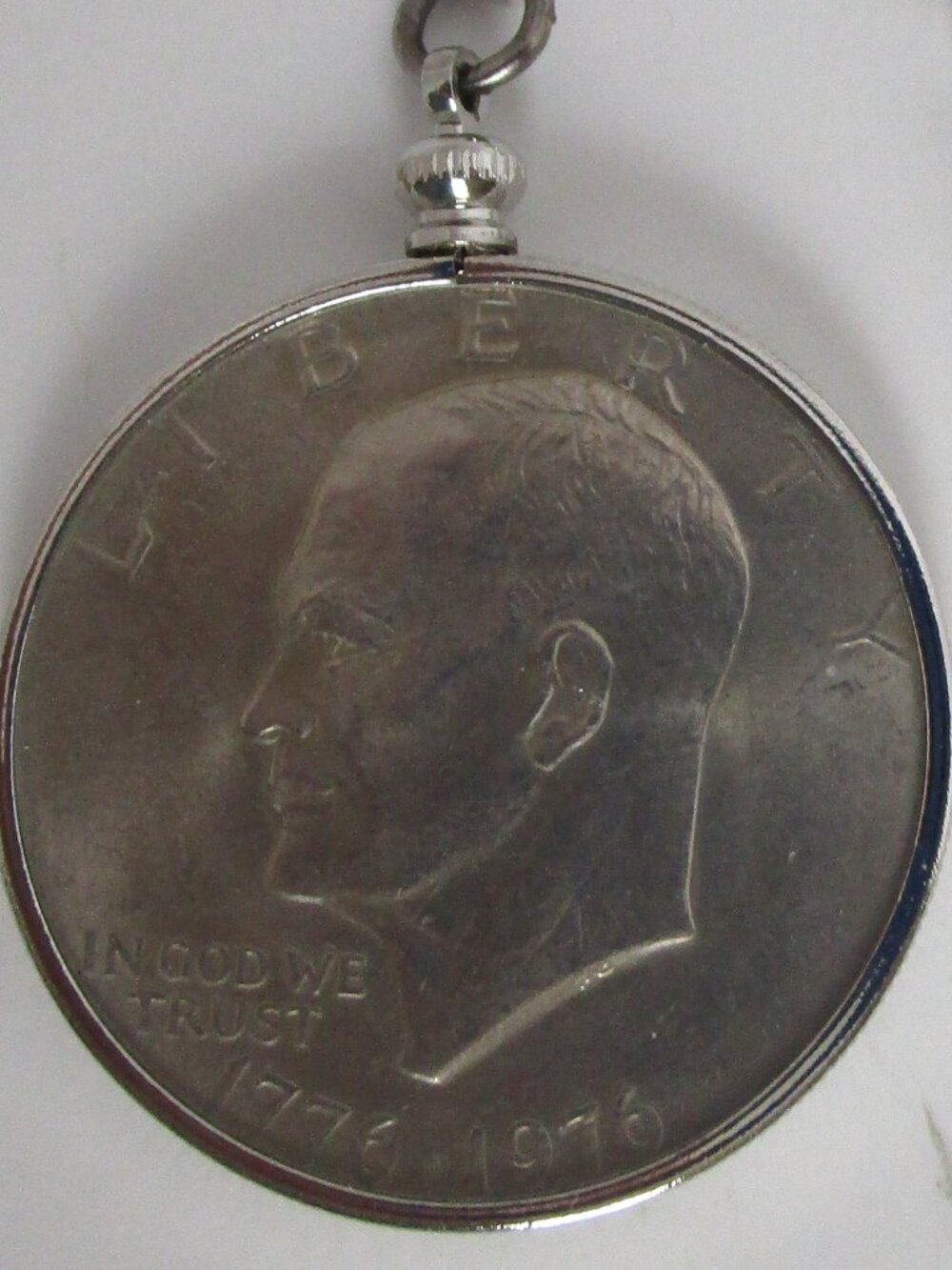 genuine silver dollar keychain